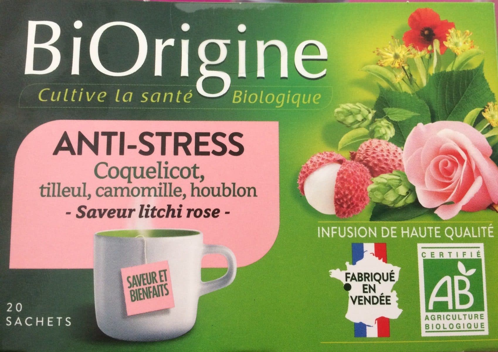 BiOrigine Infusion anti-stress packshot