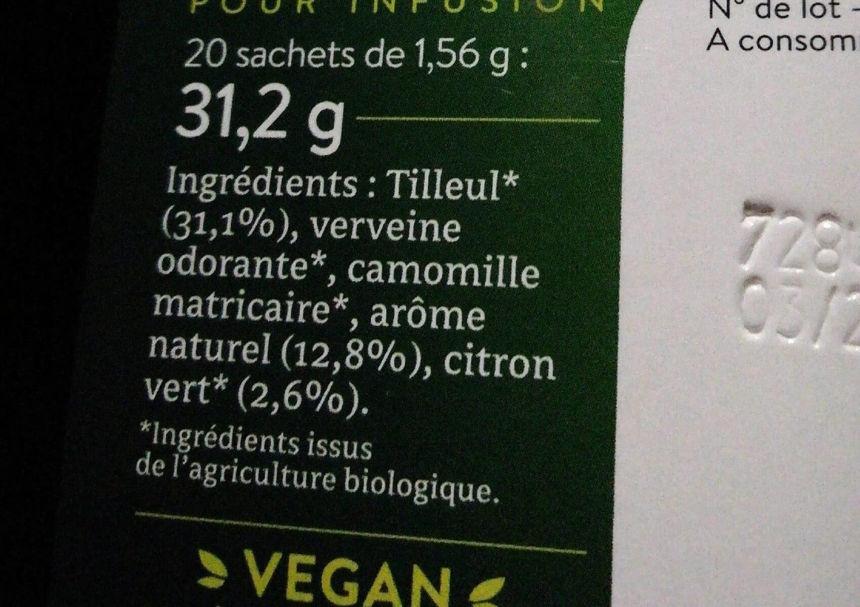 BiOrigine Tilleul Citron packshot