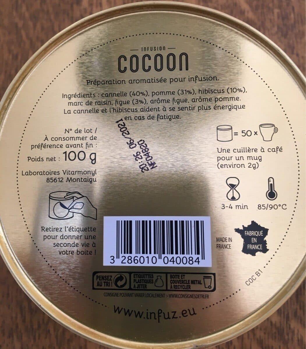 Cocoon Infusion cocoon pomme-figue-canelle packshot