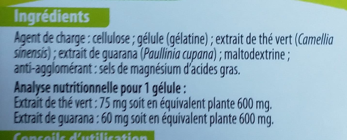Vitarmonyl Thé vert guarana packshot