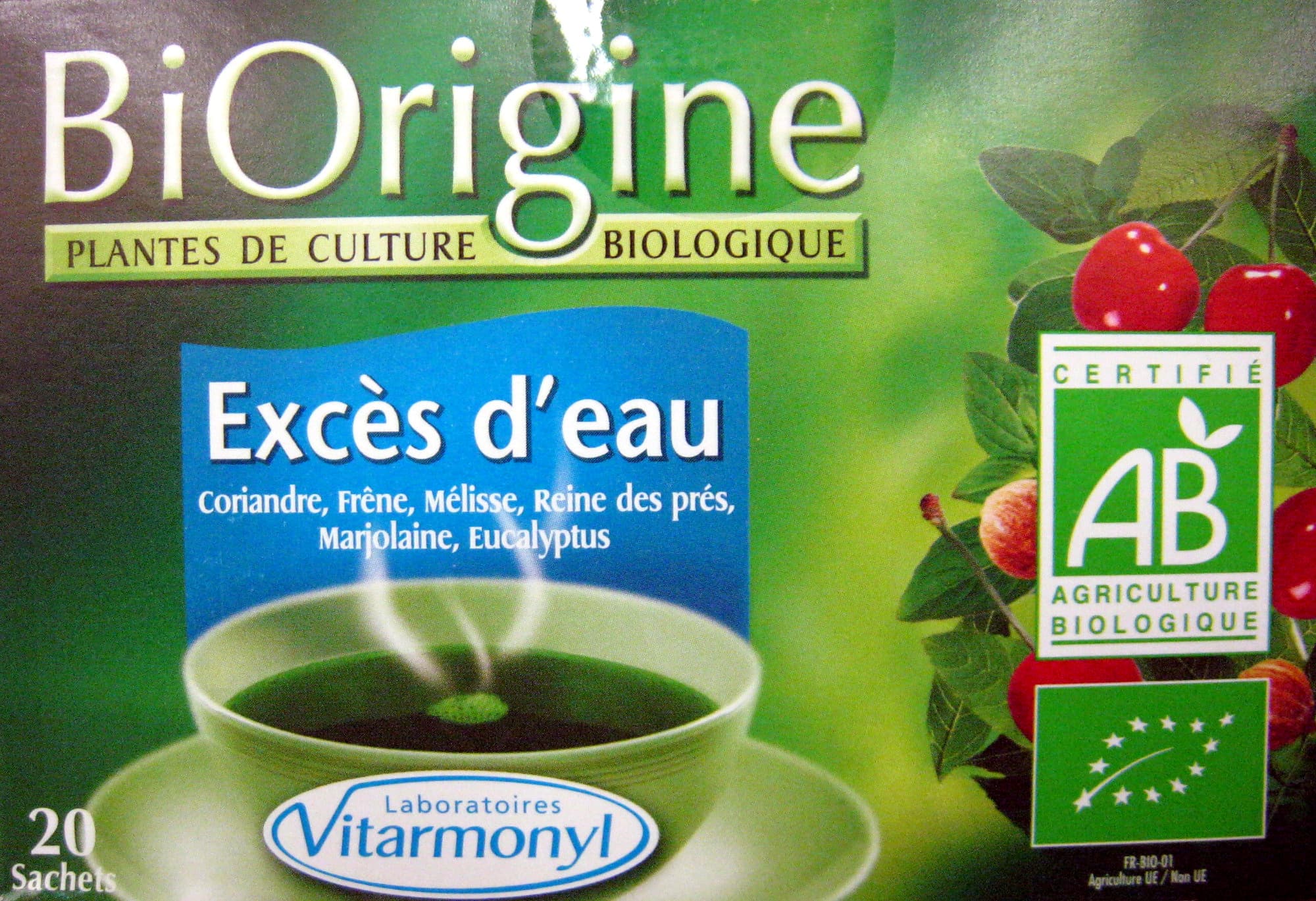 BiOrigin Excès d'eau (ou Elimination) BiOrigine packshot