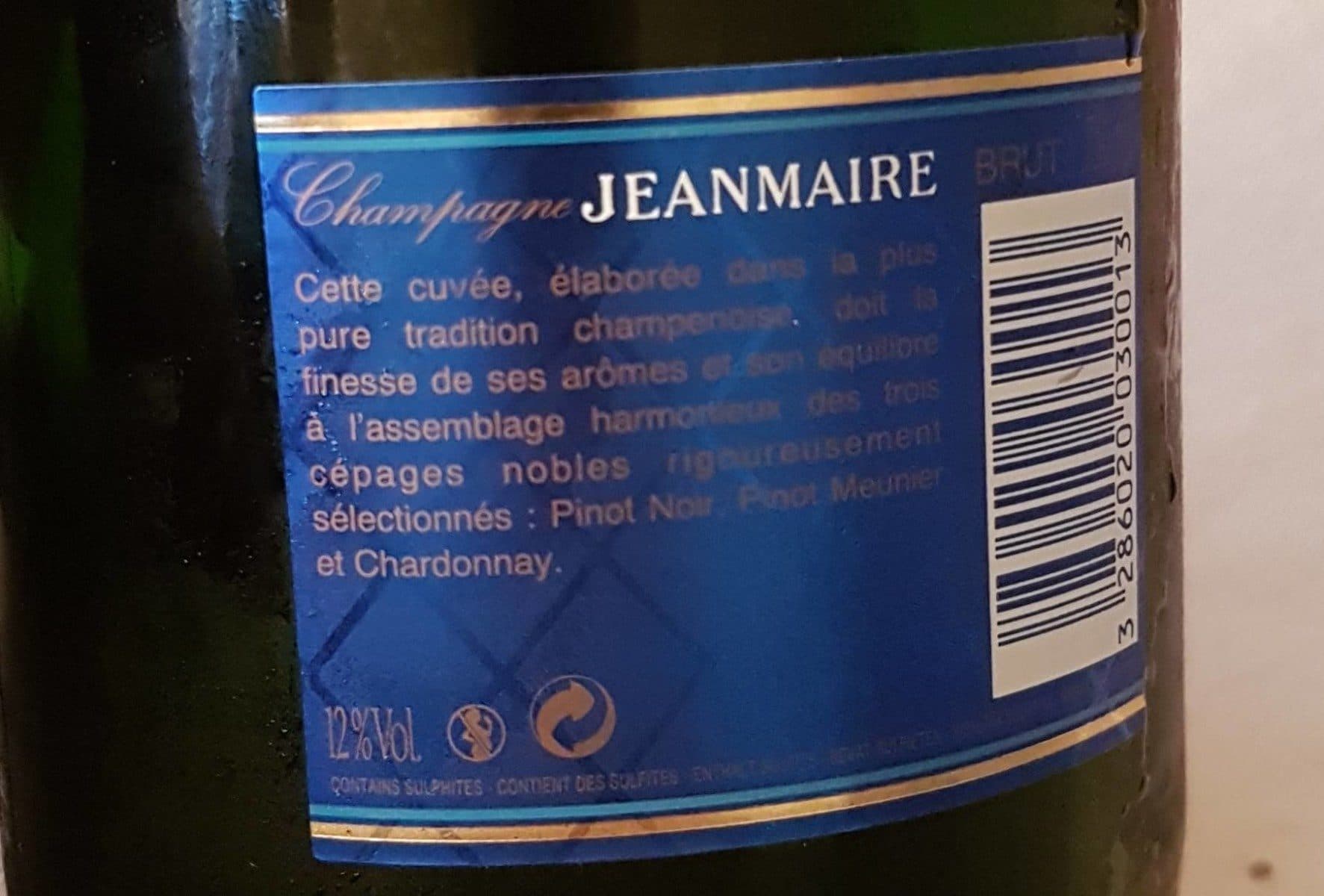 Jeanmaire Champagne Jean Maire cuvée brute packshot
