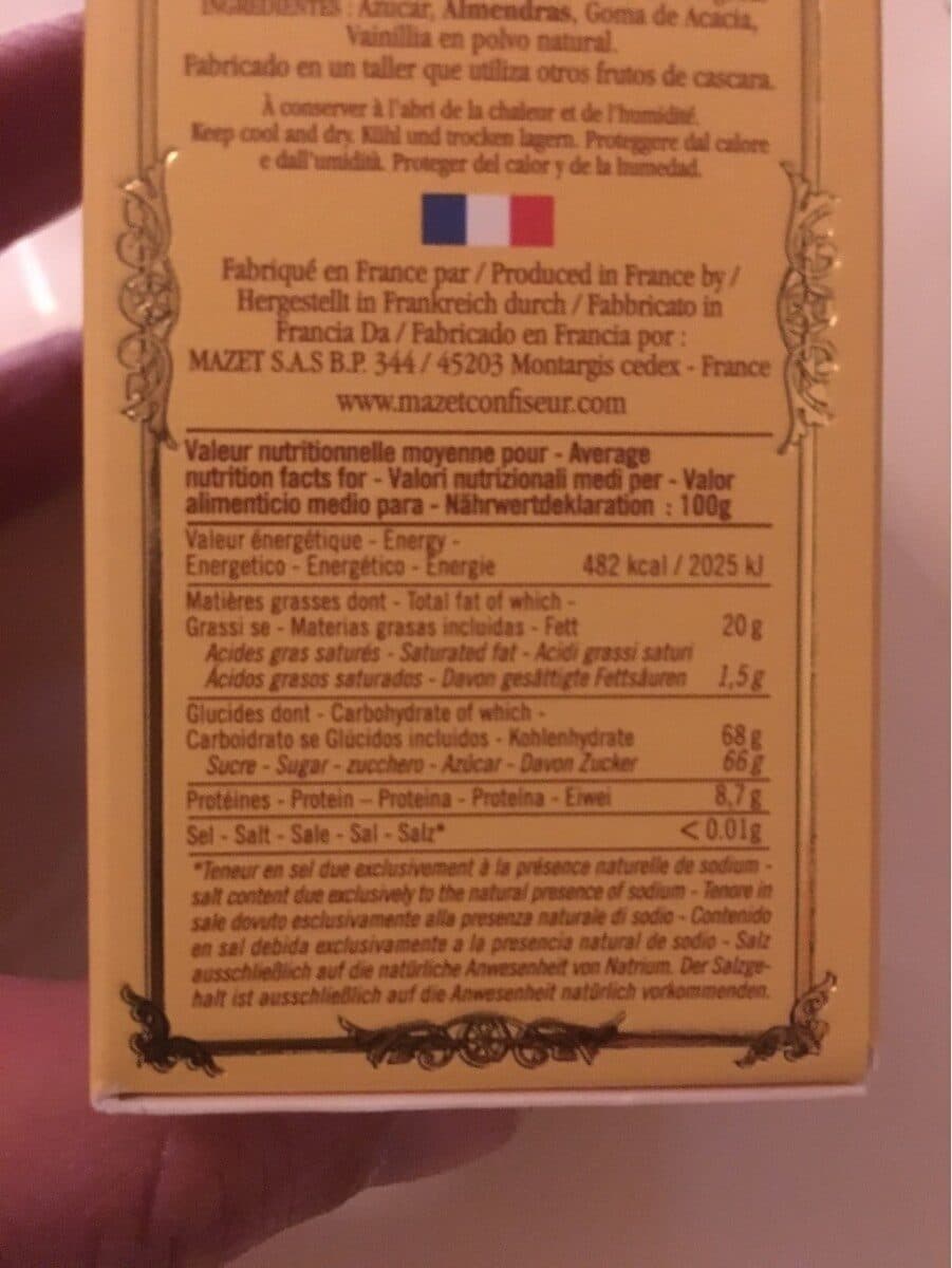 Mazet Véritables Praslines packshot