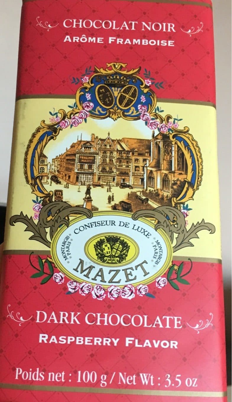Mazet Chocolat noir arôme framboise packshot