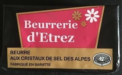 Beurrerie d'Etrez Beurre aux cristaux de sel des alpes packshot