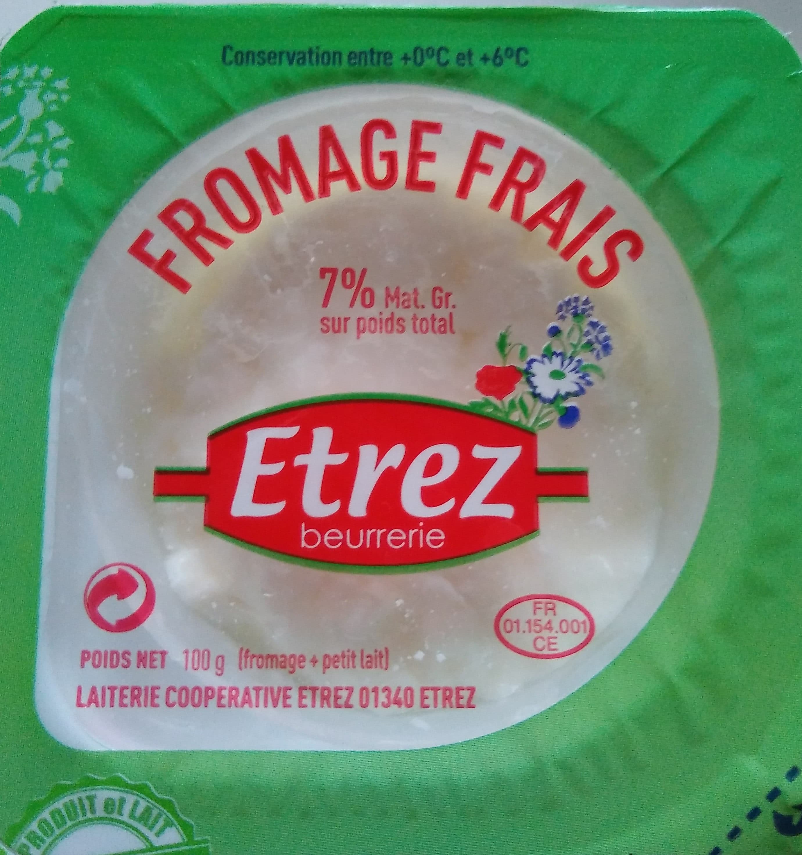 Etrez Fromage frais packshot