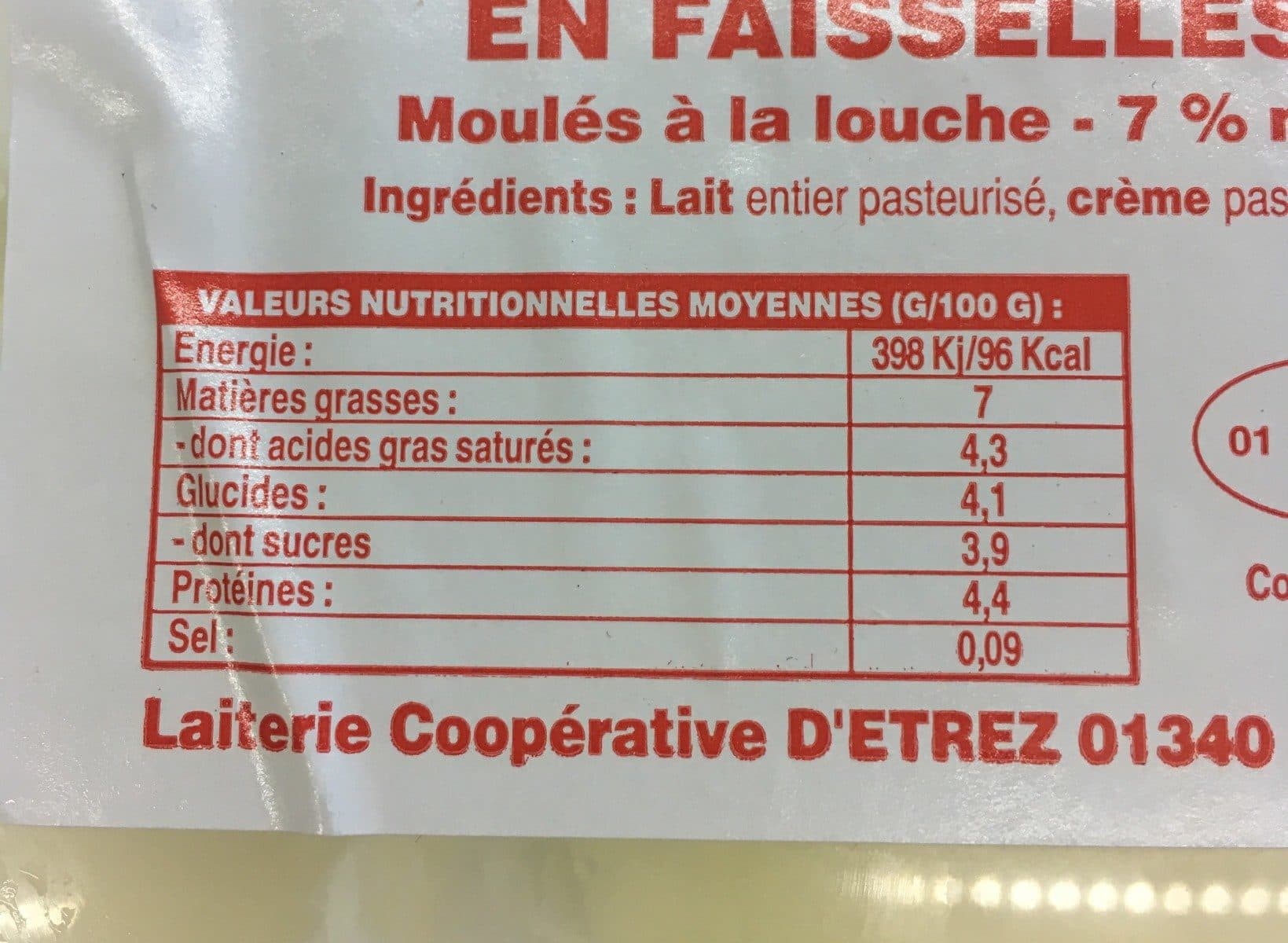 Etrez Fromages frais packshot