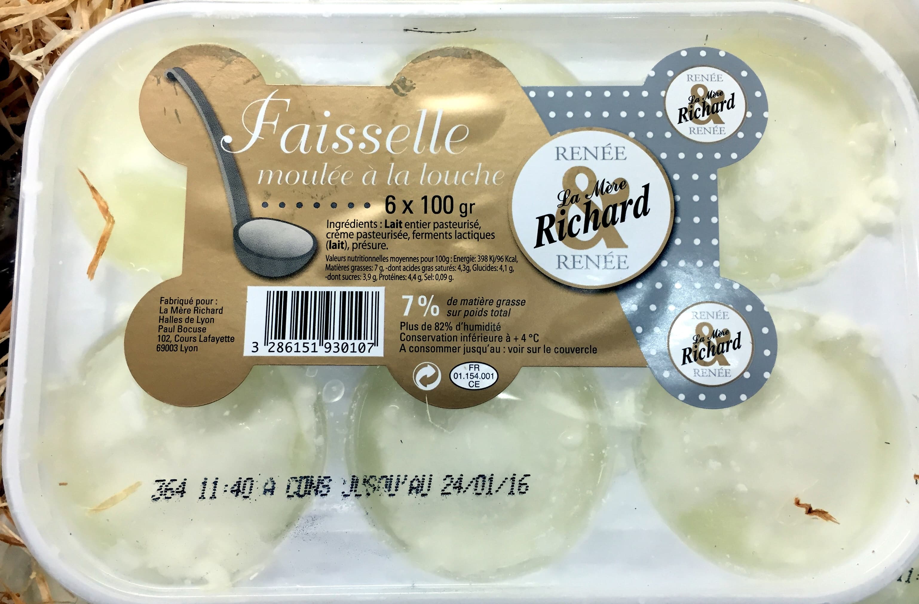 La mère Richard Faisselle moulée à la louche packshot