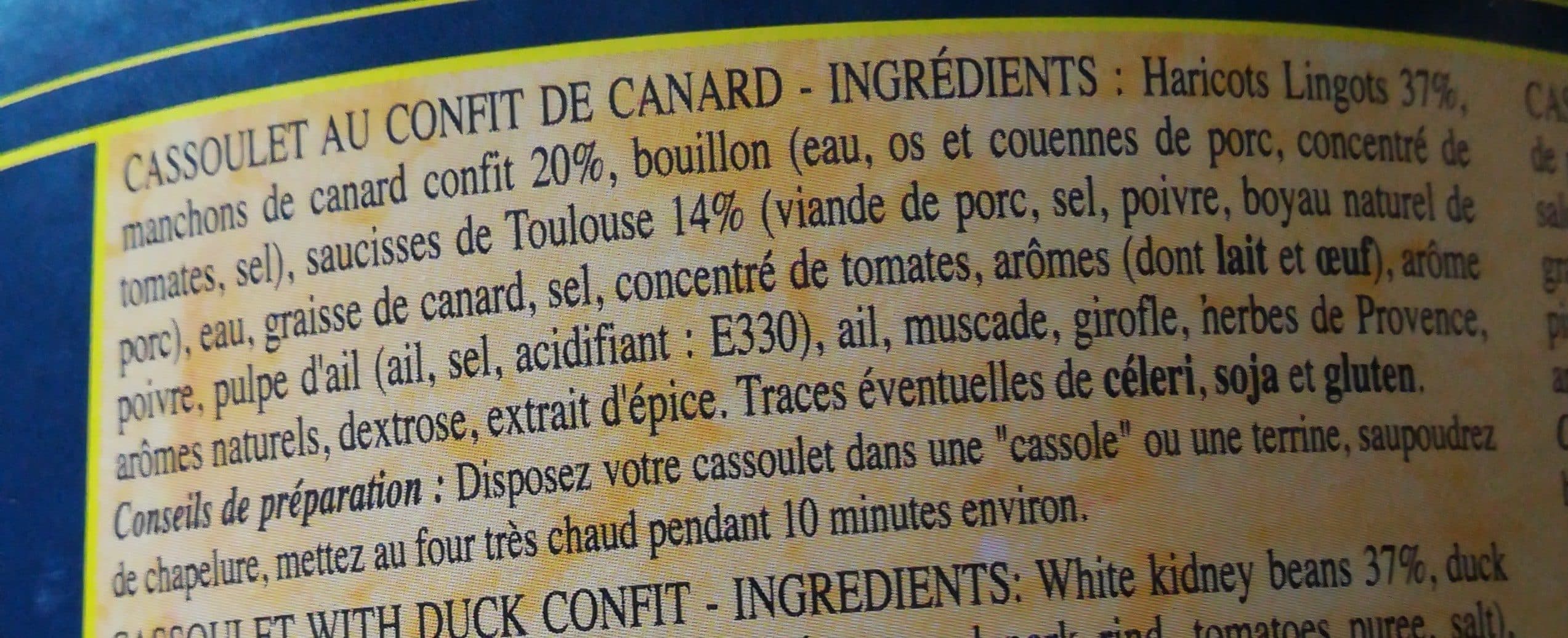 La Maison Du Confit Maison du Confit cassoulet confit canard packshot