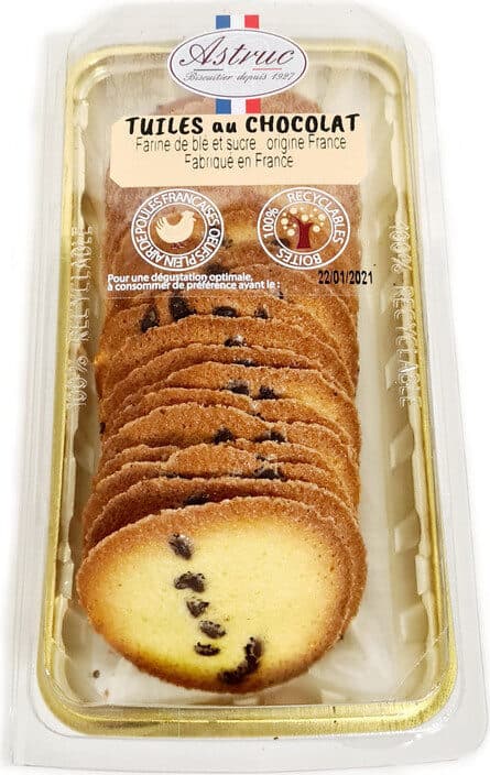 Astruc Pâtisserie TUILES CHOCOLAT 140g packshot