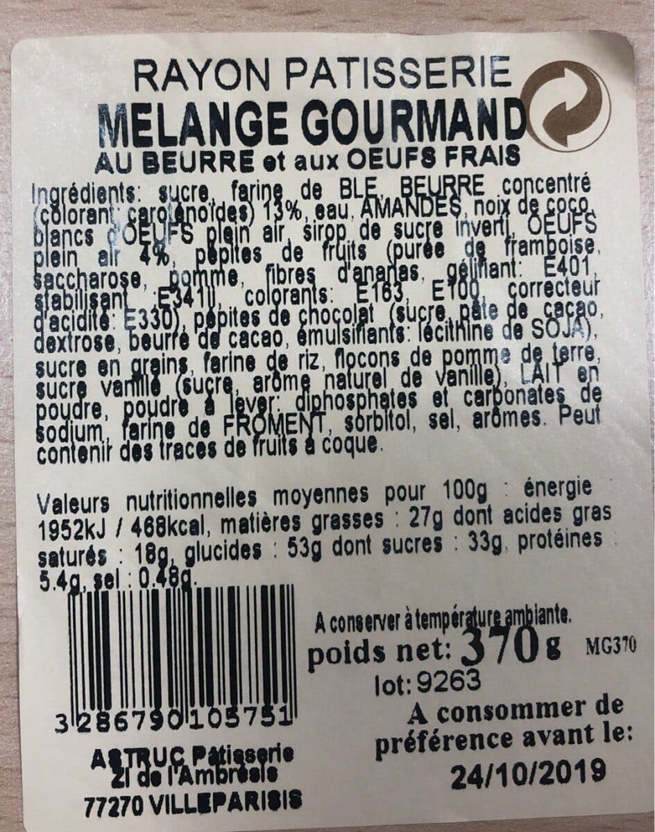 Astruc Pâtisserie Melange goumand packshot