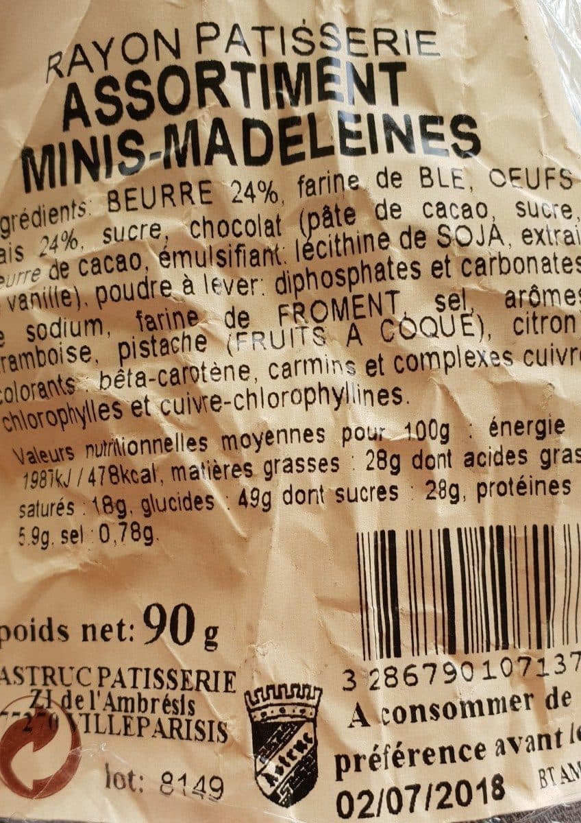 Open Food Facts Minis madeleines packshot