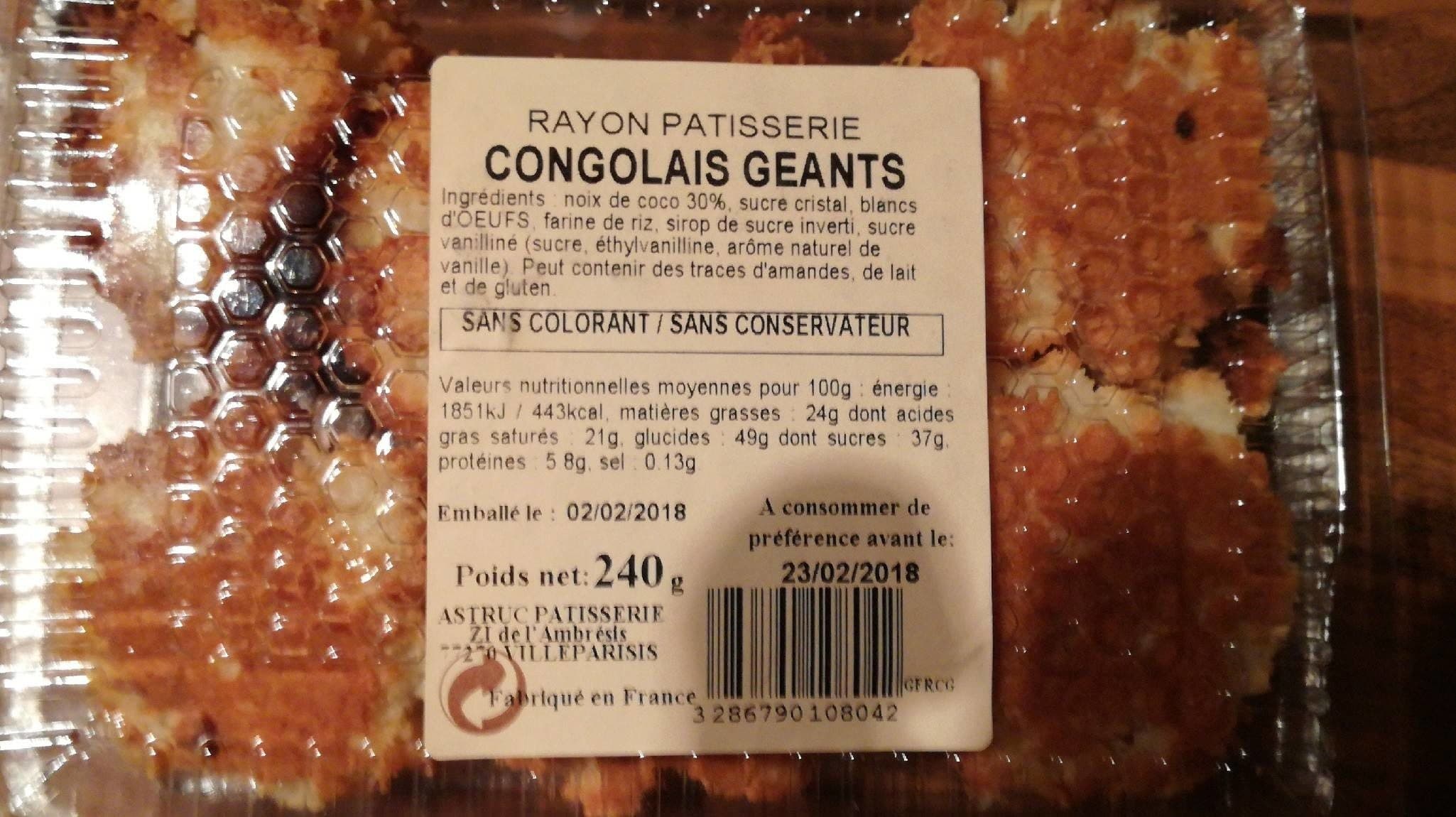 Astruc Congolais Géants packshot
