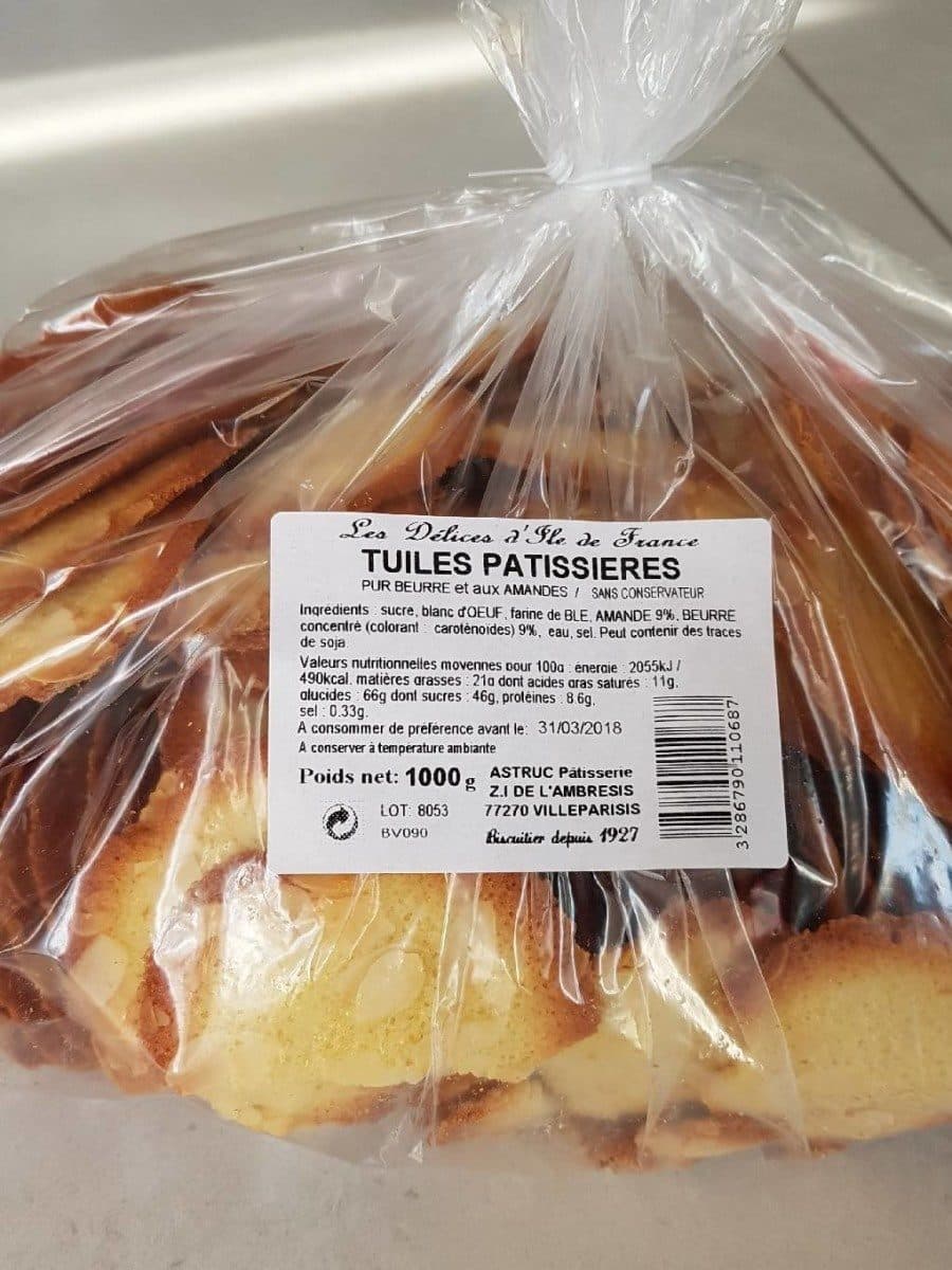 Open Food Facts Tuiles pâtissières packshot