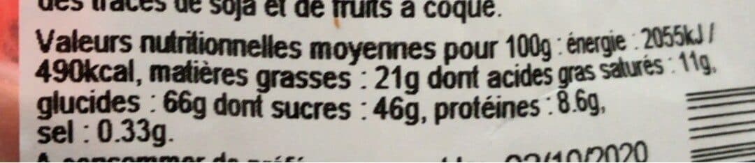 Open Food Facts Tuiles pâtissières packshot