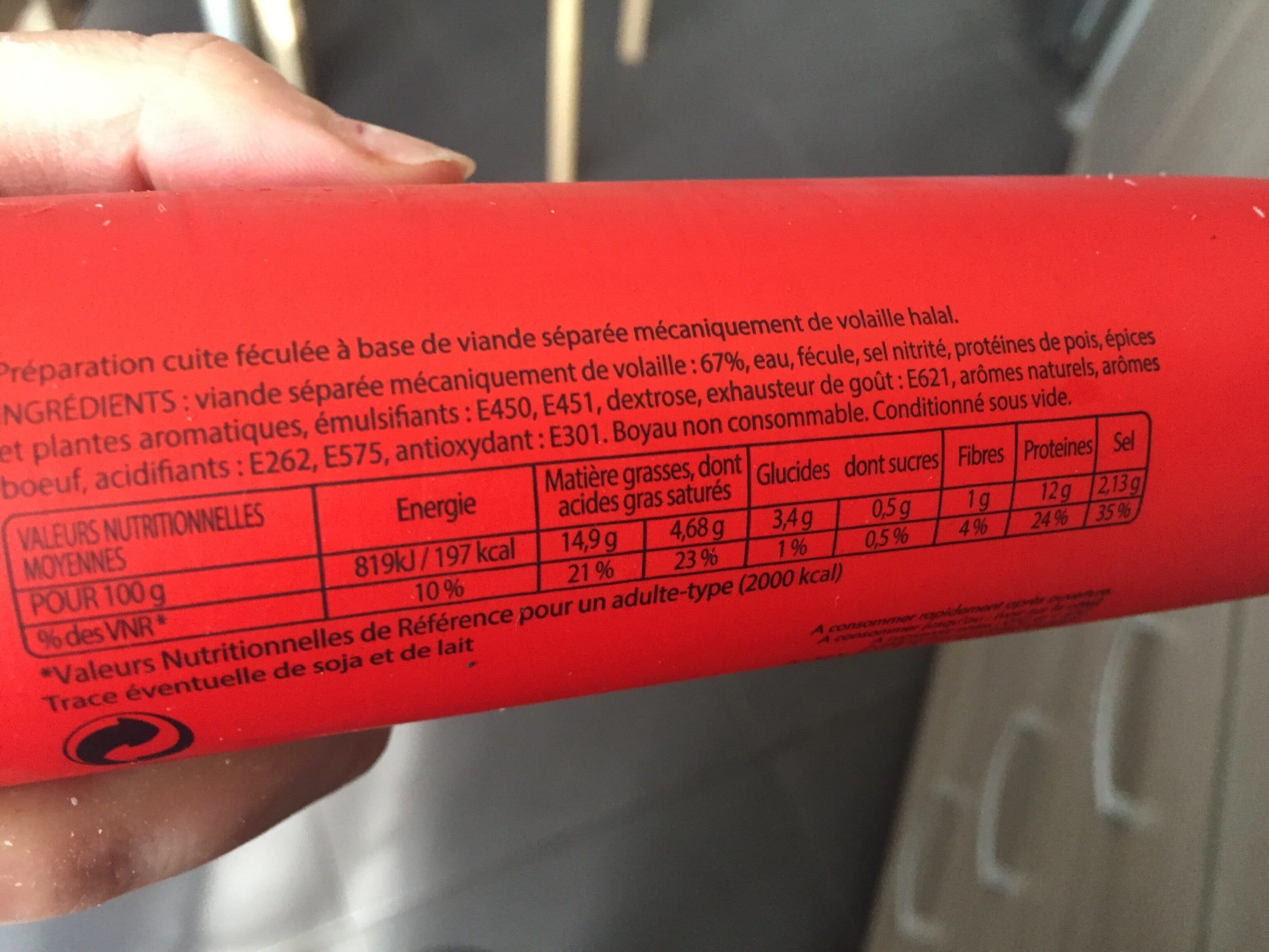 Temen Saucisson Halal packshot