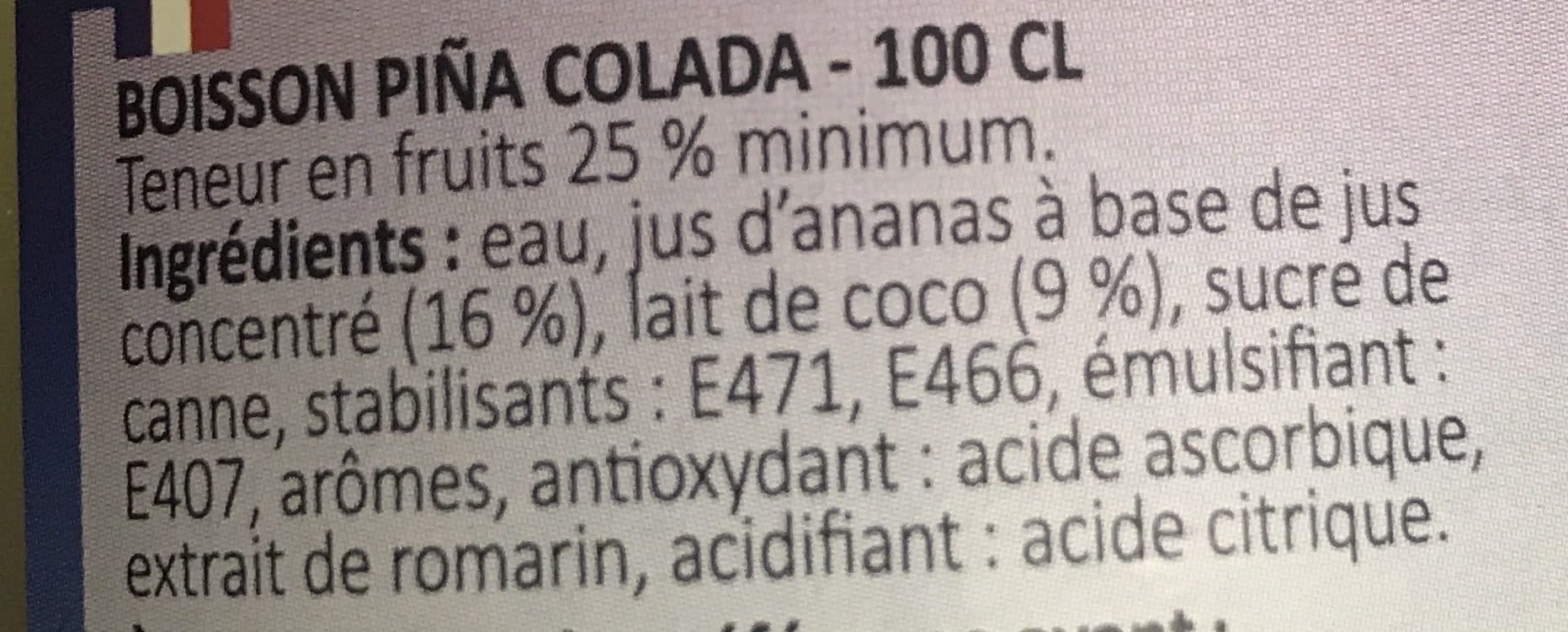 Caraïbos Bocal 1L Nectar Pina Colada Caraibos packshot