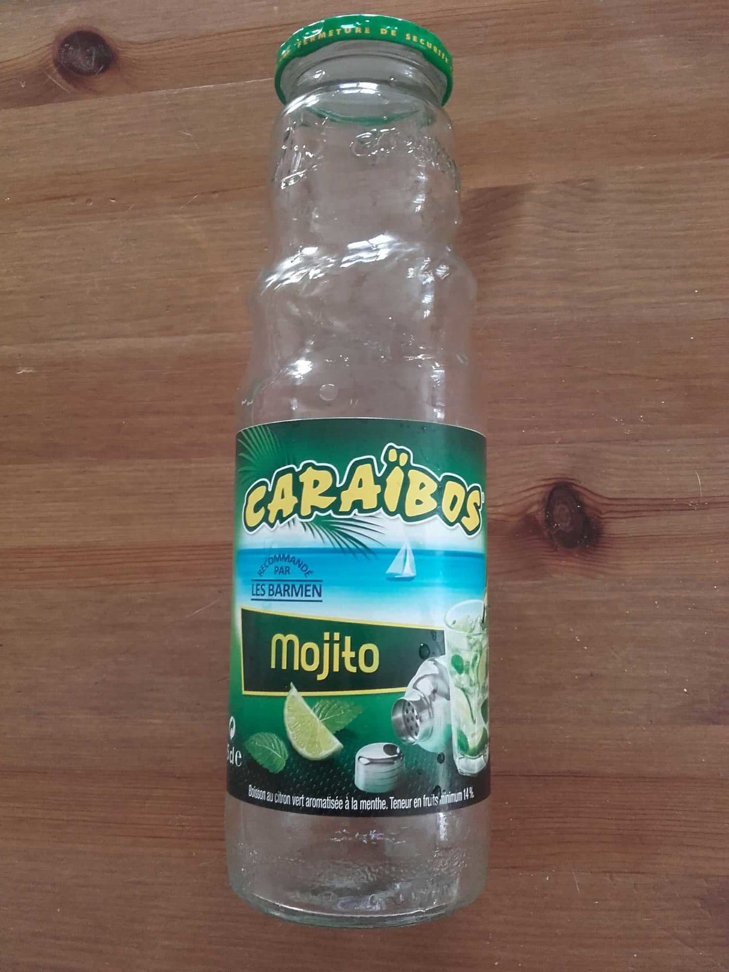 Caraïbos Mojito, Boisson au citron vert aromatisé a la menthe packshot
