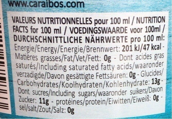 Caraibos Cocktail Goyave Framboise packshot