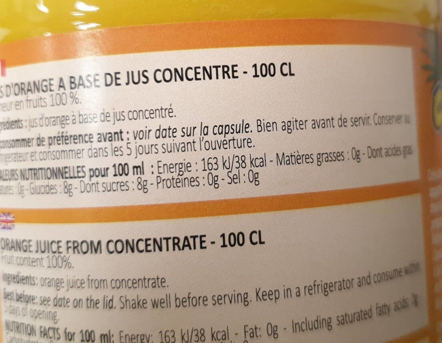 Caraibos Jus d'orange packshot