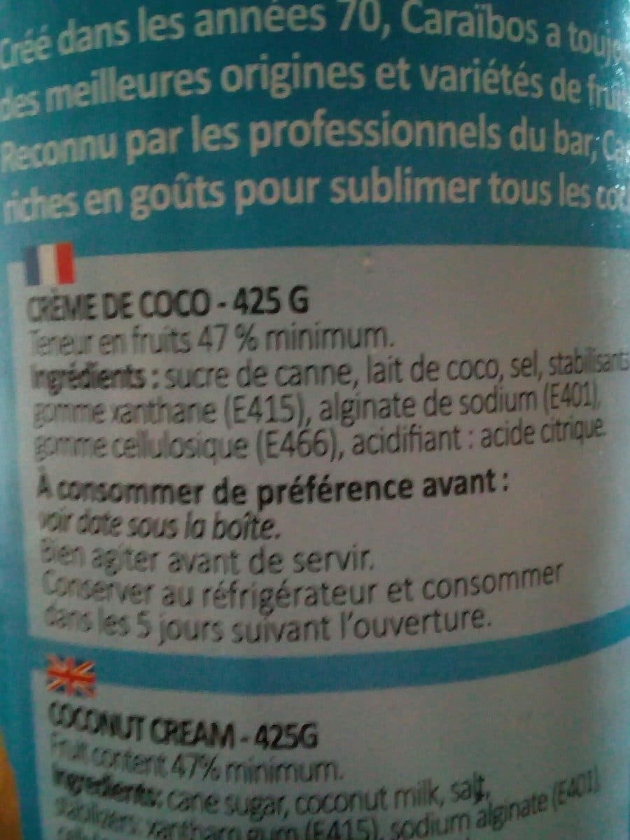 Caraibos Bte 425G Creme Coco Caraibos packshot