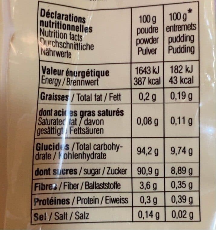 Open Food Facts Flan saveur citron packshot