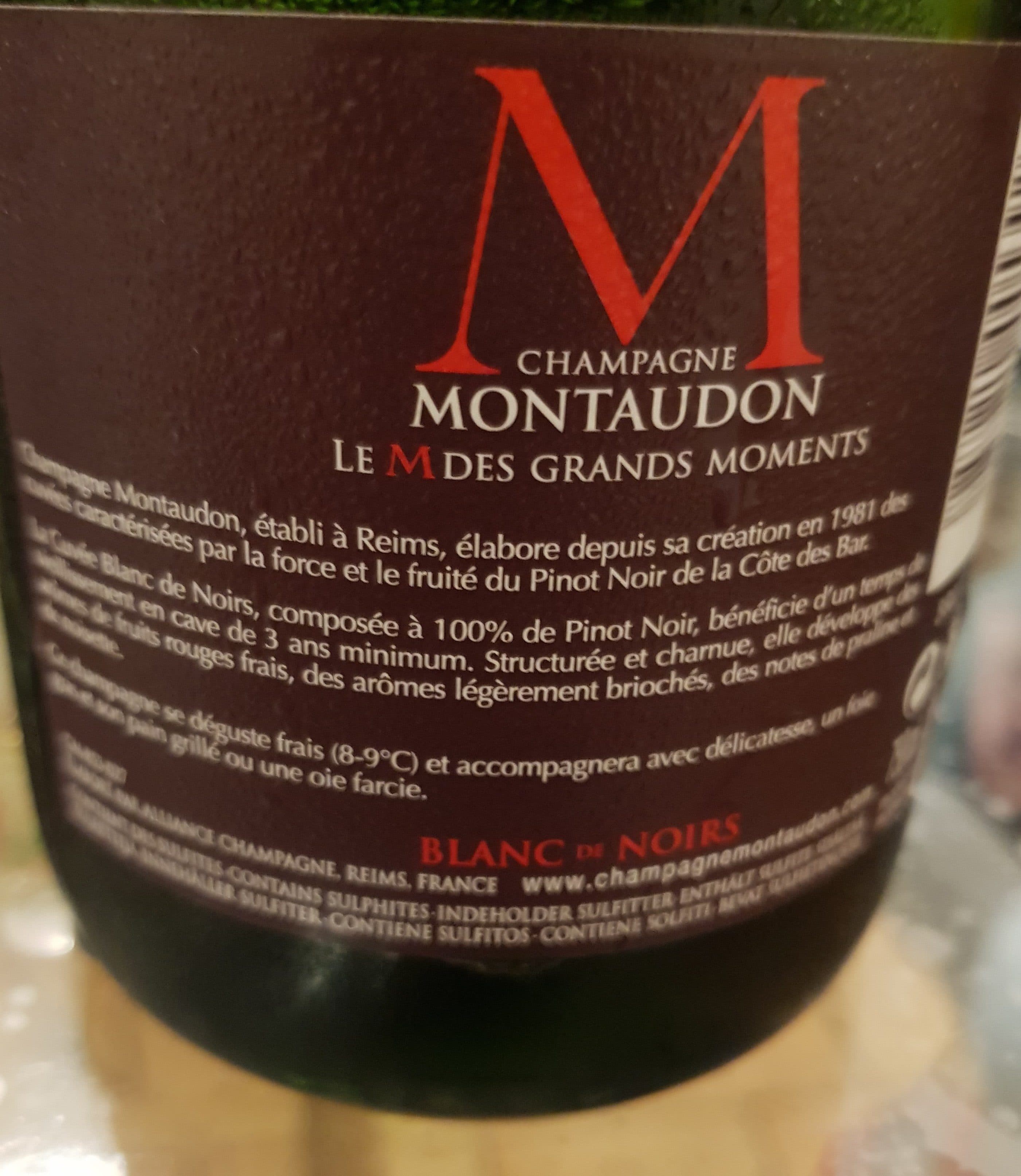 Montaudon Blanc De Noirs Champagne packshot