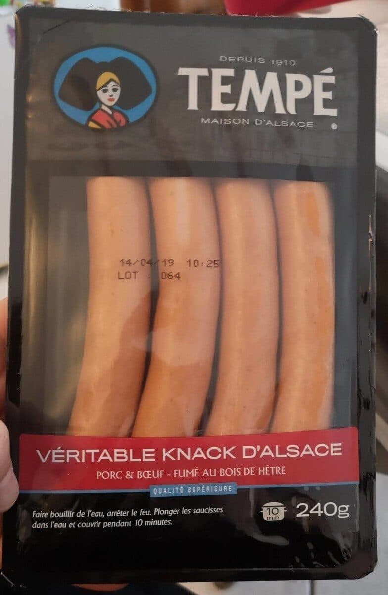 Tempé 4 véritables knacks d'Alsace packshot