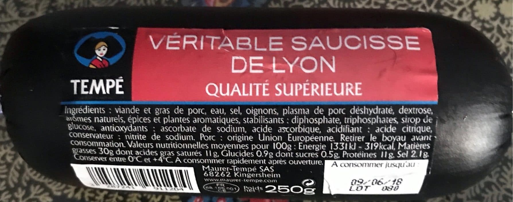 Maurer-Tempé Véritable Saucisse de Lyon de Qualité Supérieure packshot