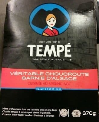 Tempé Véritable choucroute d'Alsace packshot