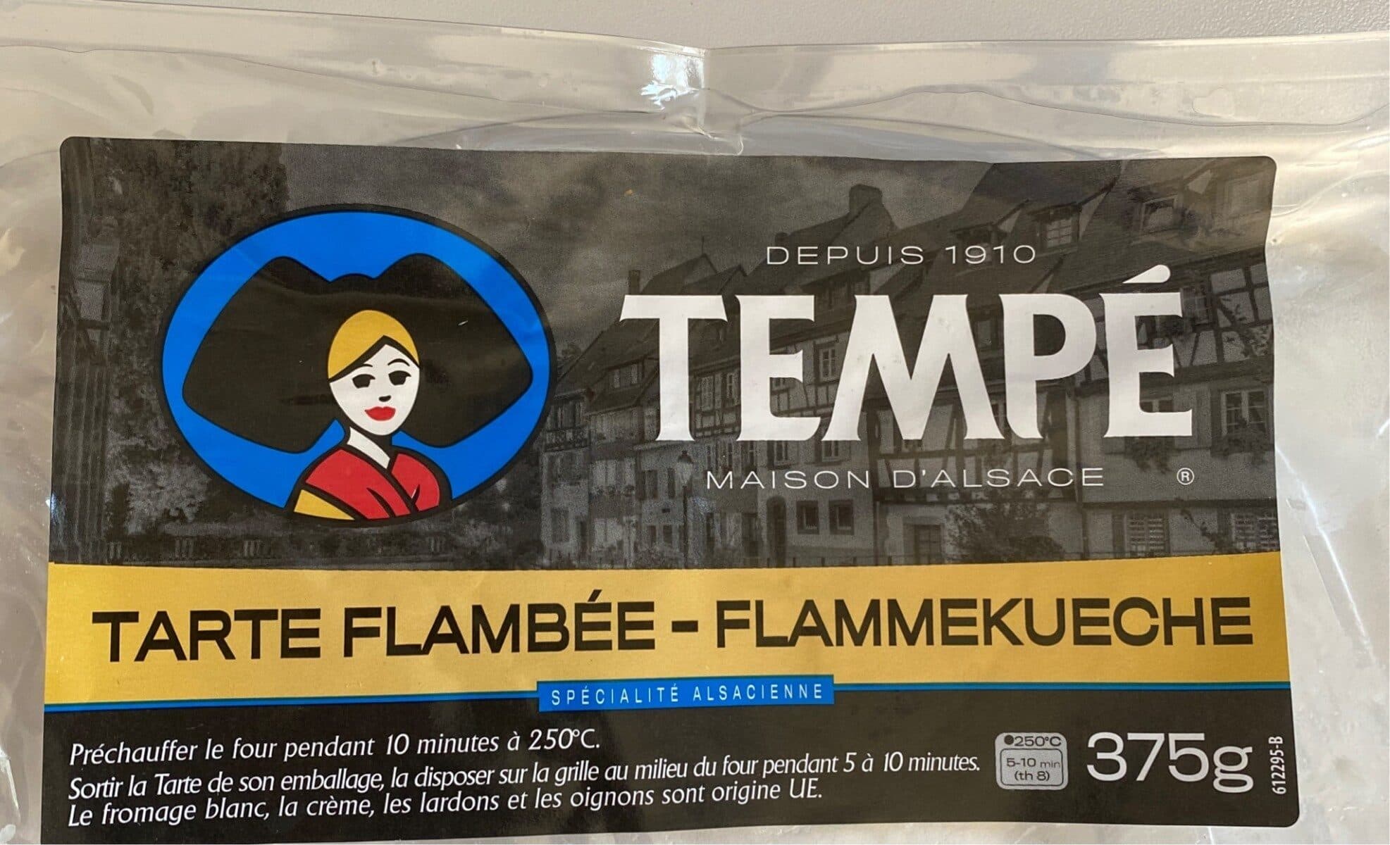 Tempé Flammenkuchen Elsass, Tarte Flambée D'alsace packshot