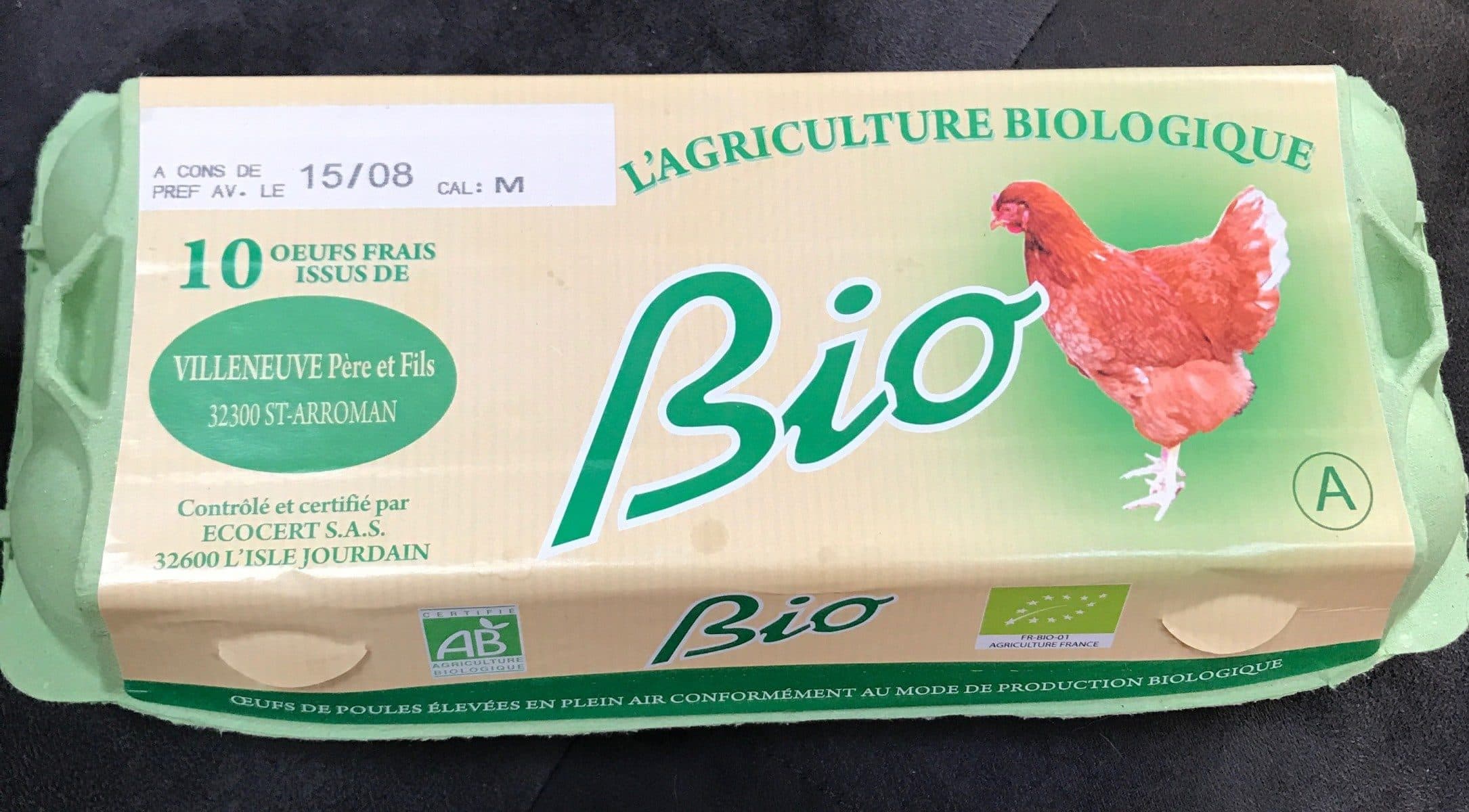 Open Food Facts Œufs Bio packshot