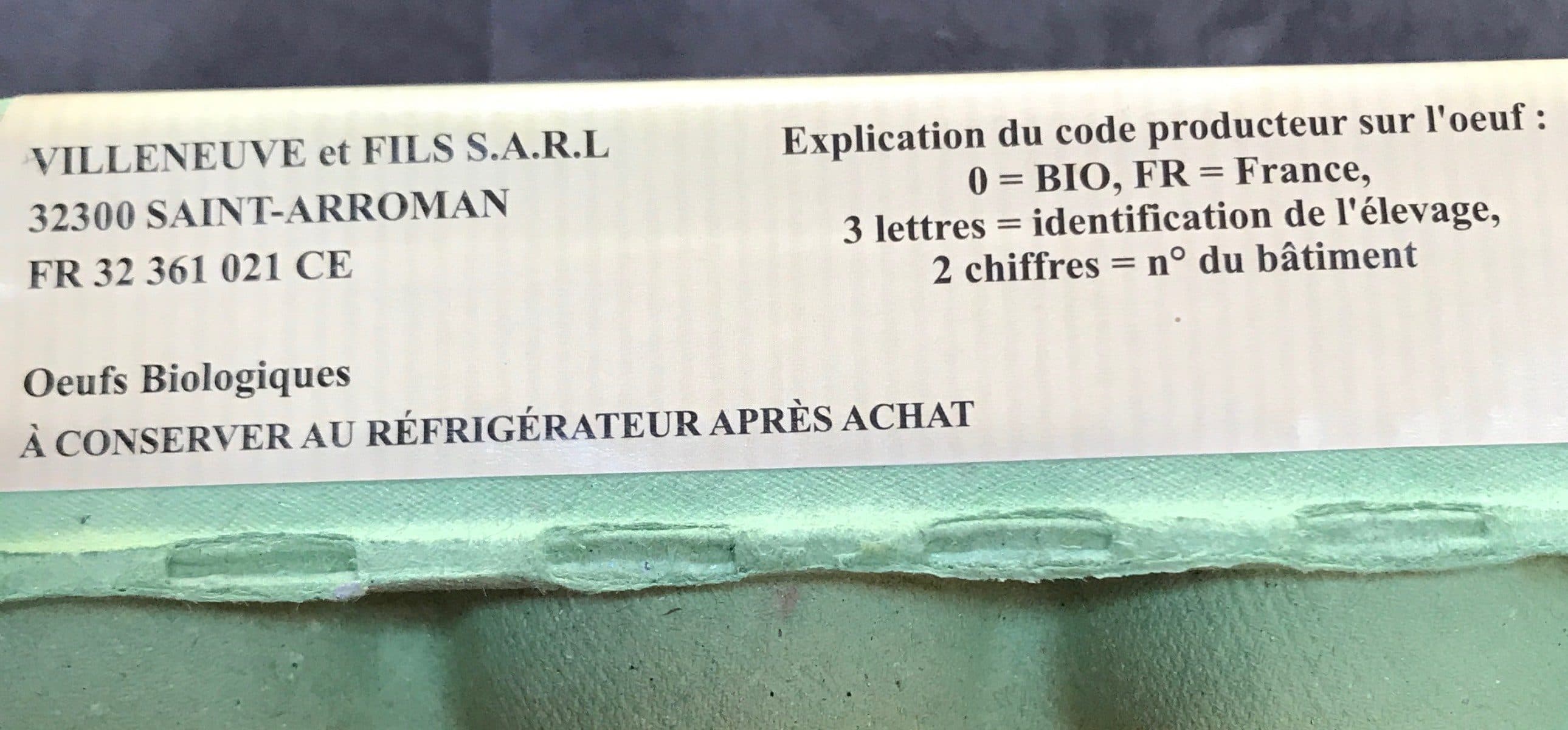 Open Food Facts Œufs Bio packshot