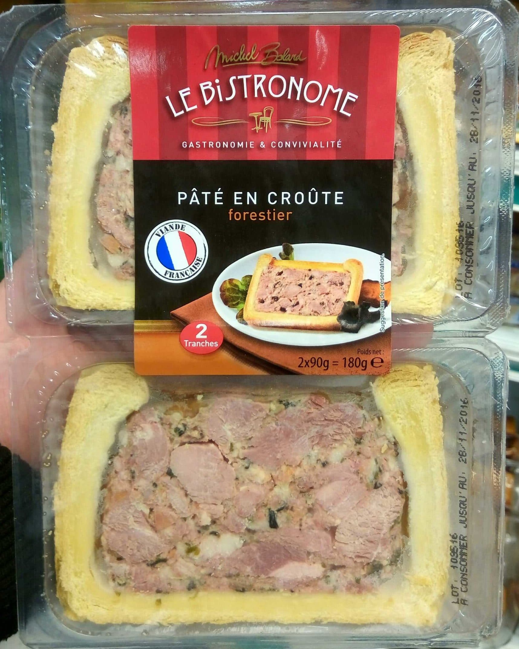 Le Bistronome Pâté en Croûte Forestier packshot