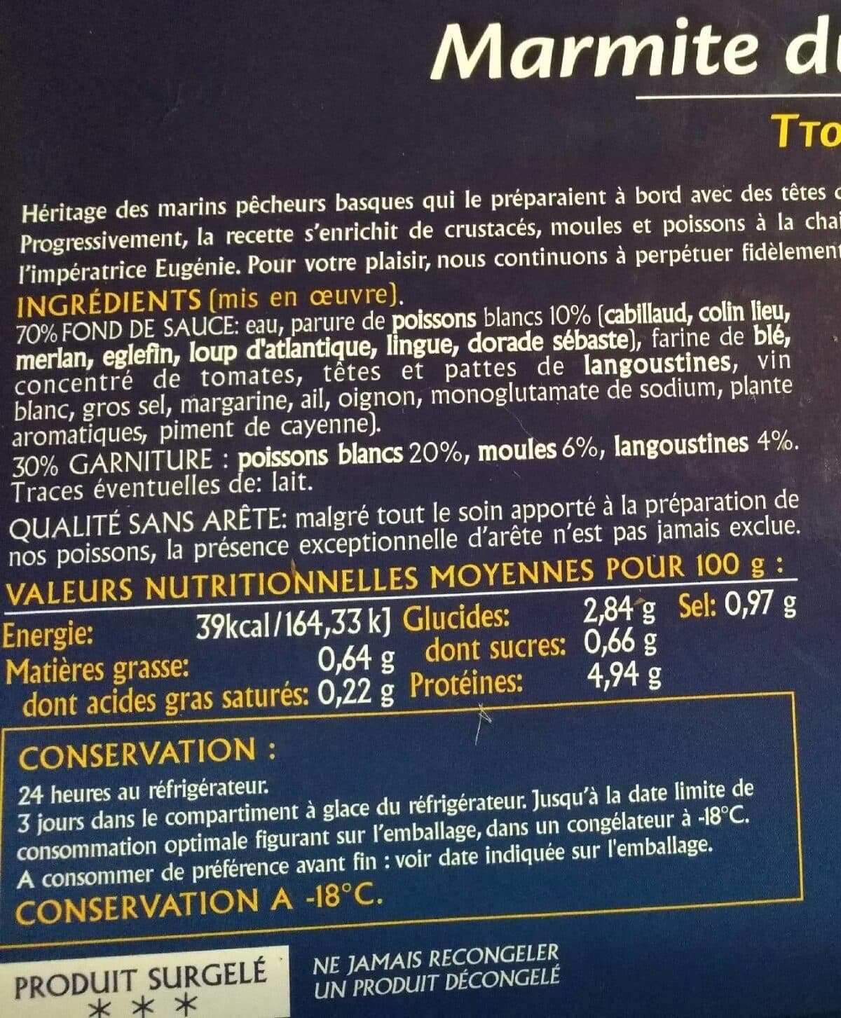 Bernadet Marmite du pêcheur ttoro packshot