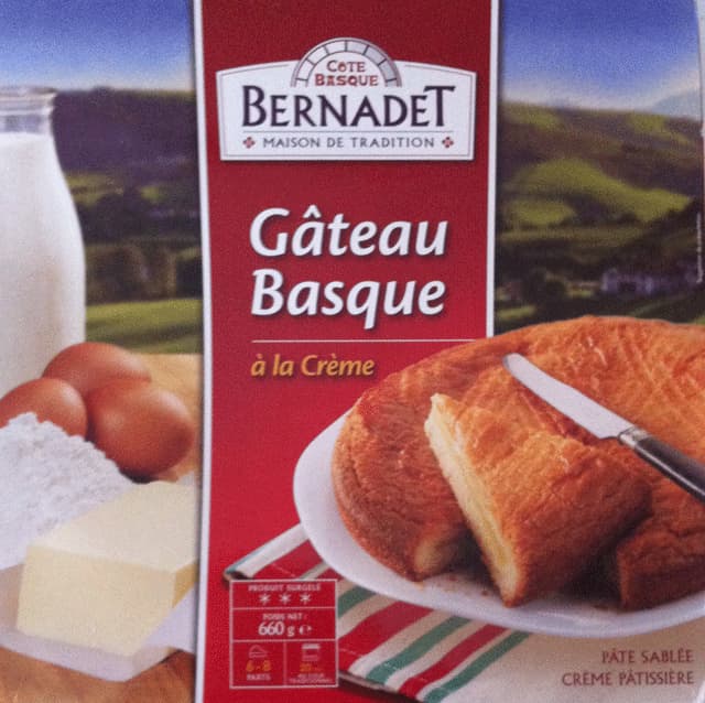 Bernadet Gateau Basque surgelée packshot