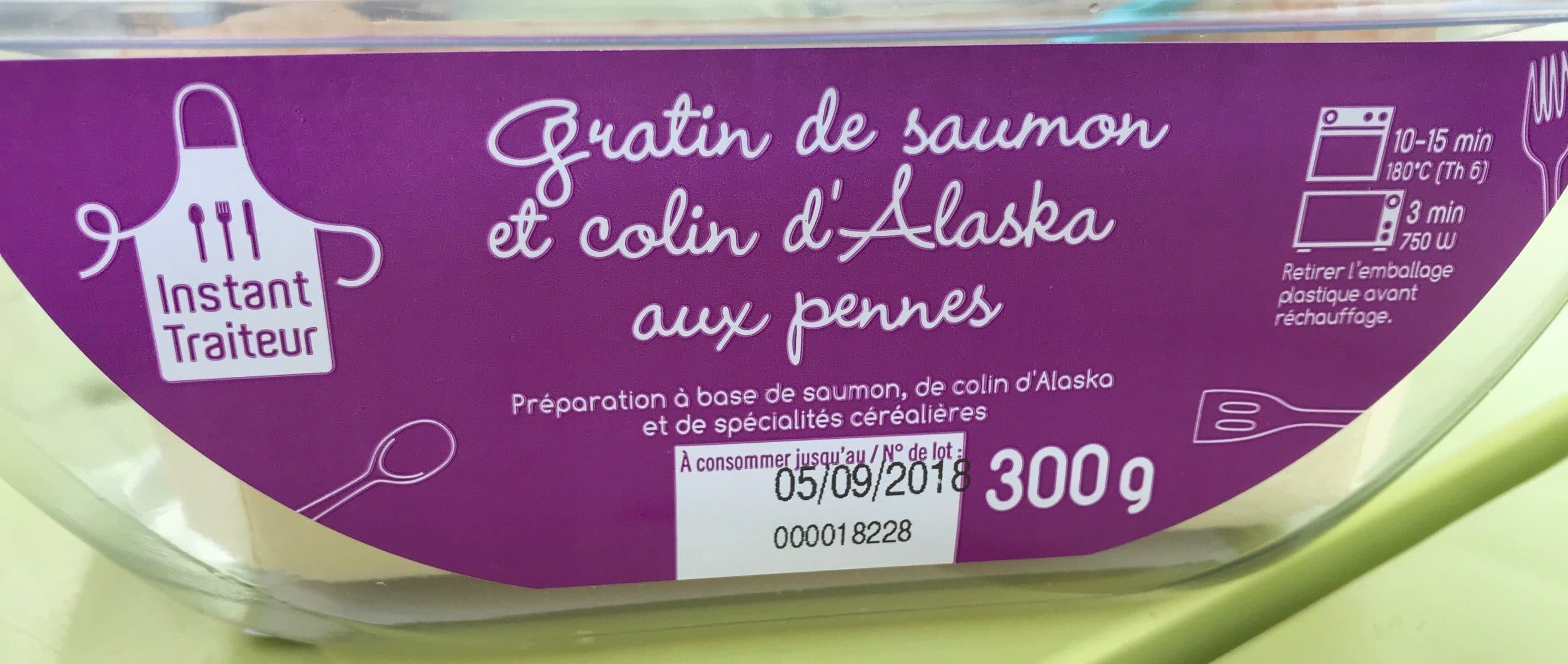 Instant Traiteur Gratin De Saumon Et Colin D'alaska Aux Pennes packshot
