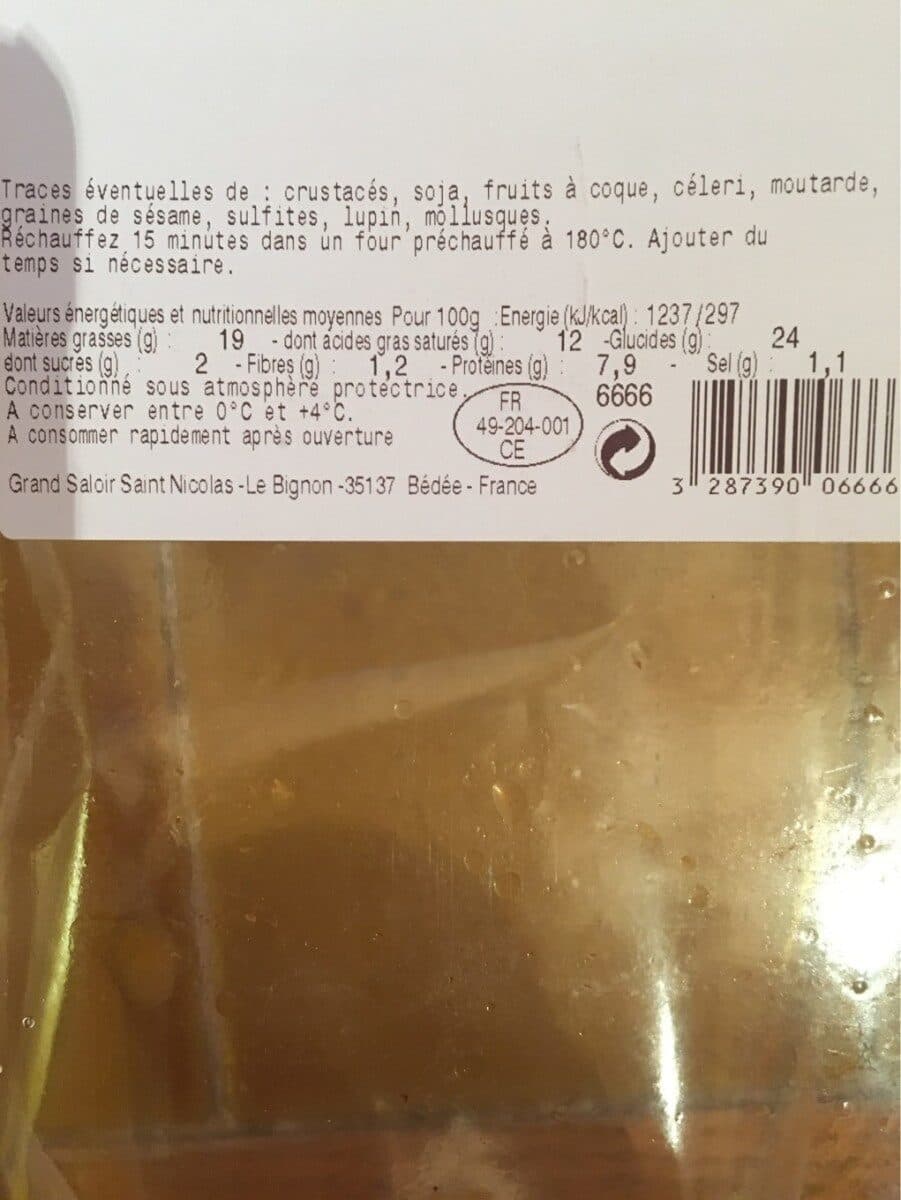 Instant Traiteur Panier saumon oseille packshot