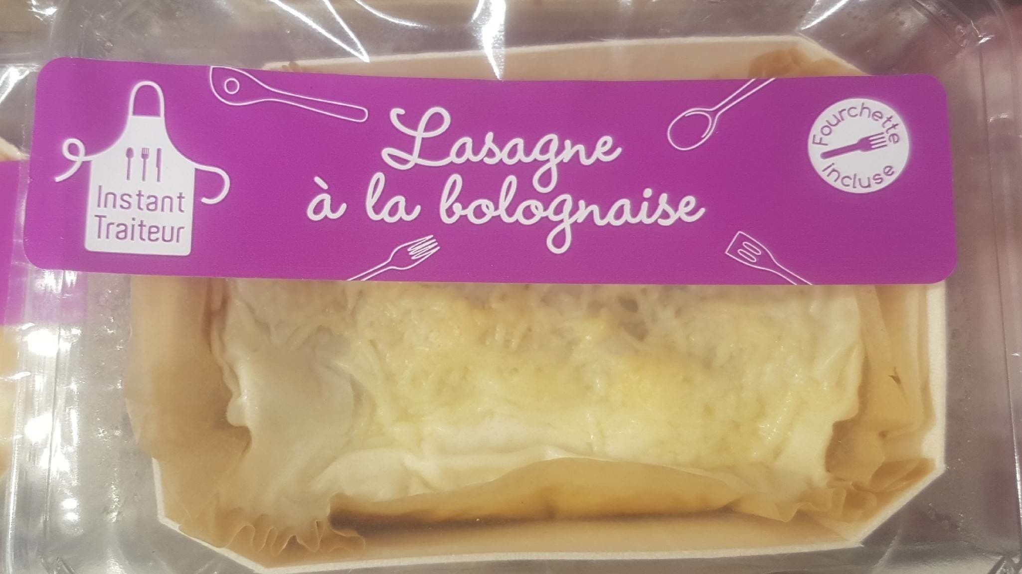 Instant traiteur Lasagnes à la bolognaise packshot