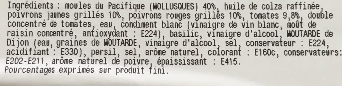 Open Food Facts Marinade de moules a la meridionale packshot