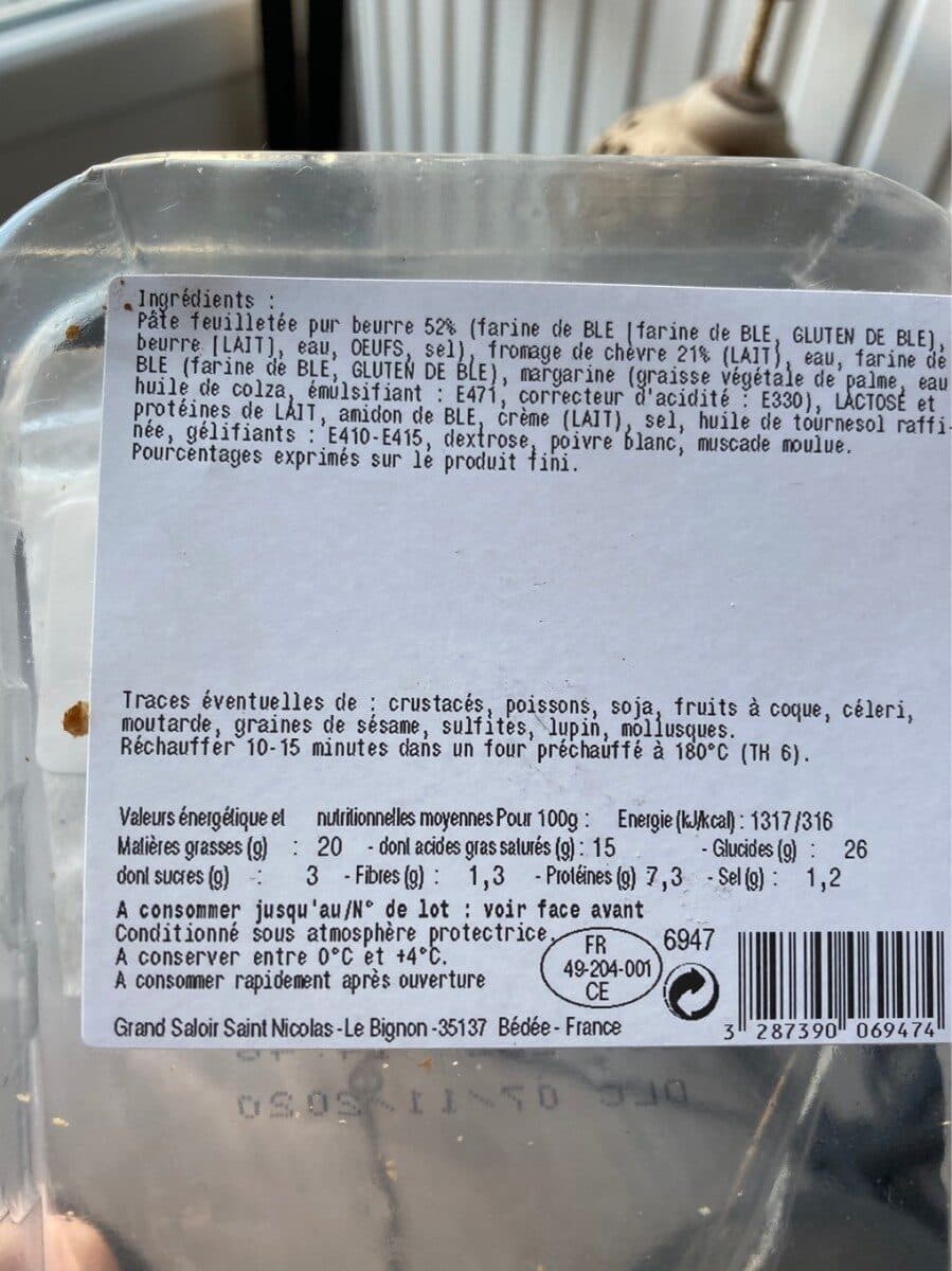 Open Food Facts Panier chèvre packshot
