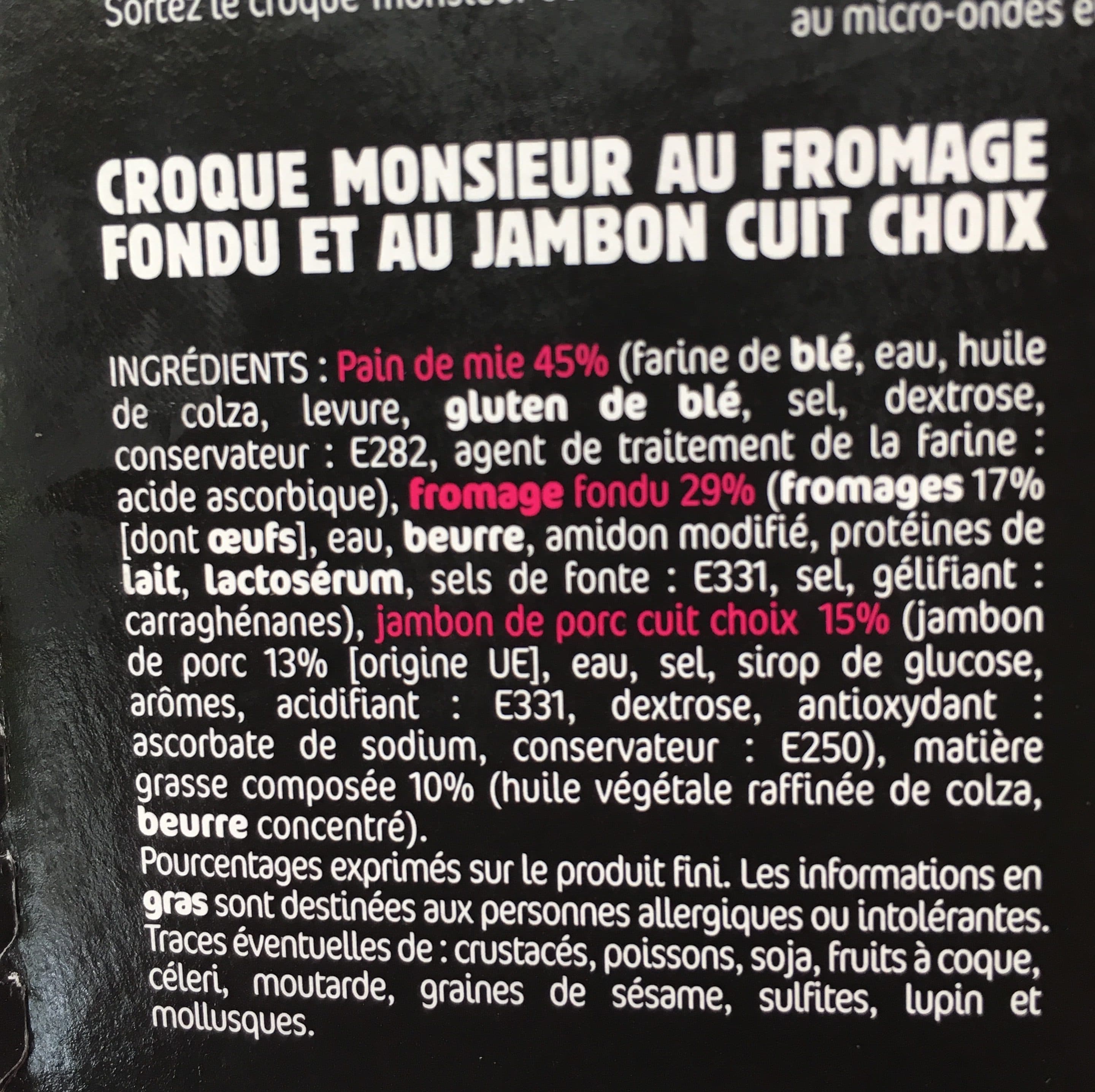 Sapresti Croque Monsieur micro ondable SAPRESTI packshot