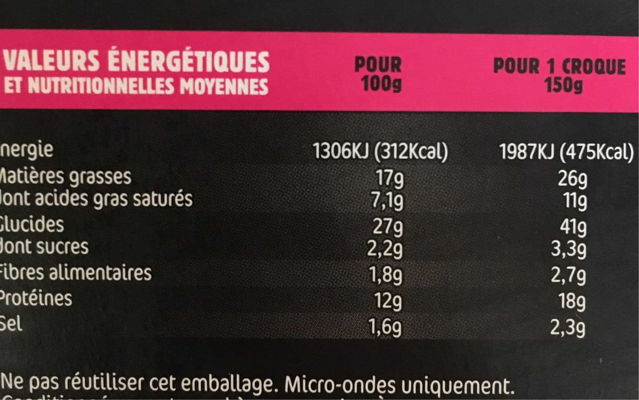 Sapresti Croque Monsieur micro ondable SAPRESTI packshot