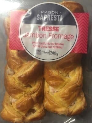 Maison Sapresti Tresse jambon emmental packshot