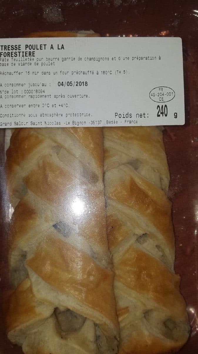 Sapresti Tresse poulet à la forestière packshot