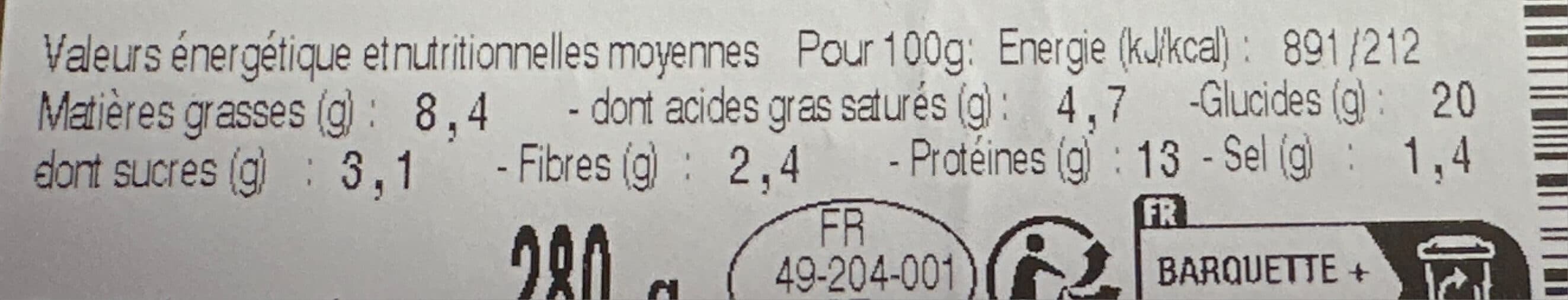 Maison Sapresti Pizza jambon, emmental et champignons packshot