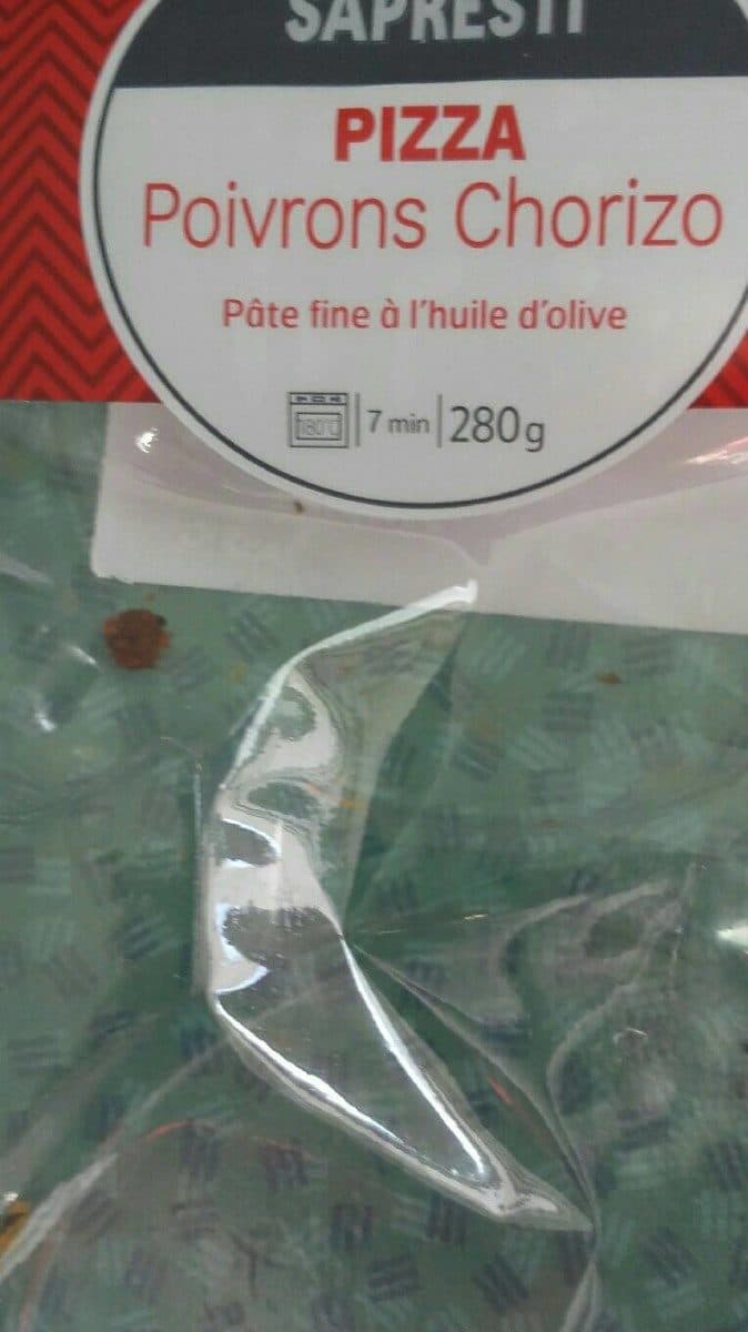 Sapresti Pizza poivrons chorizo packshot