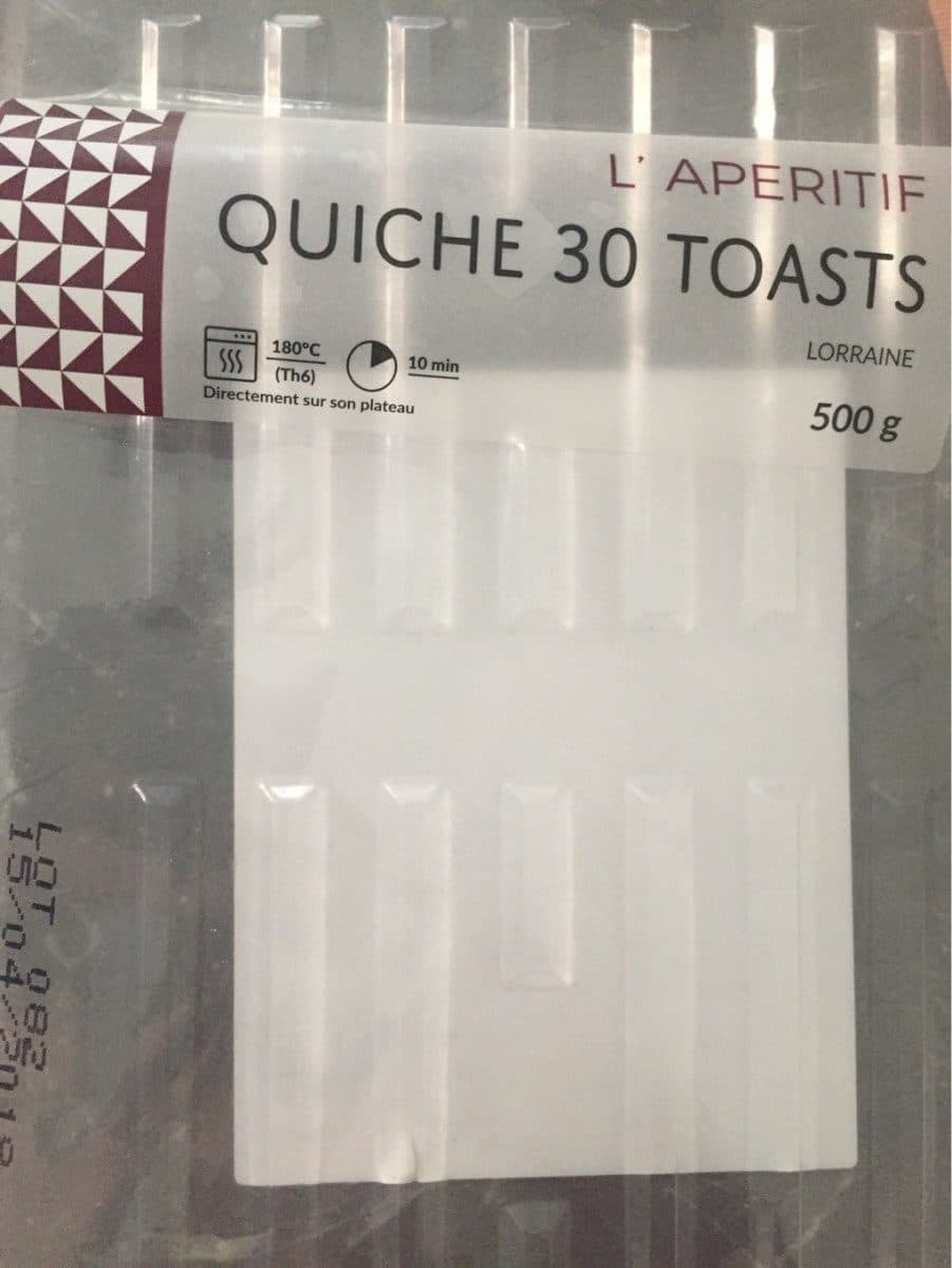 Sapresti Quiche 30 toasts packshot