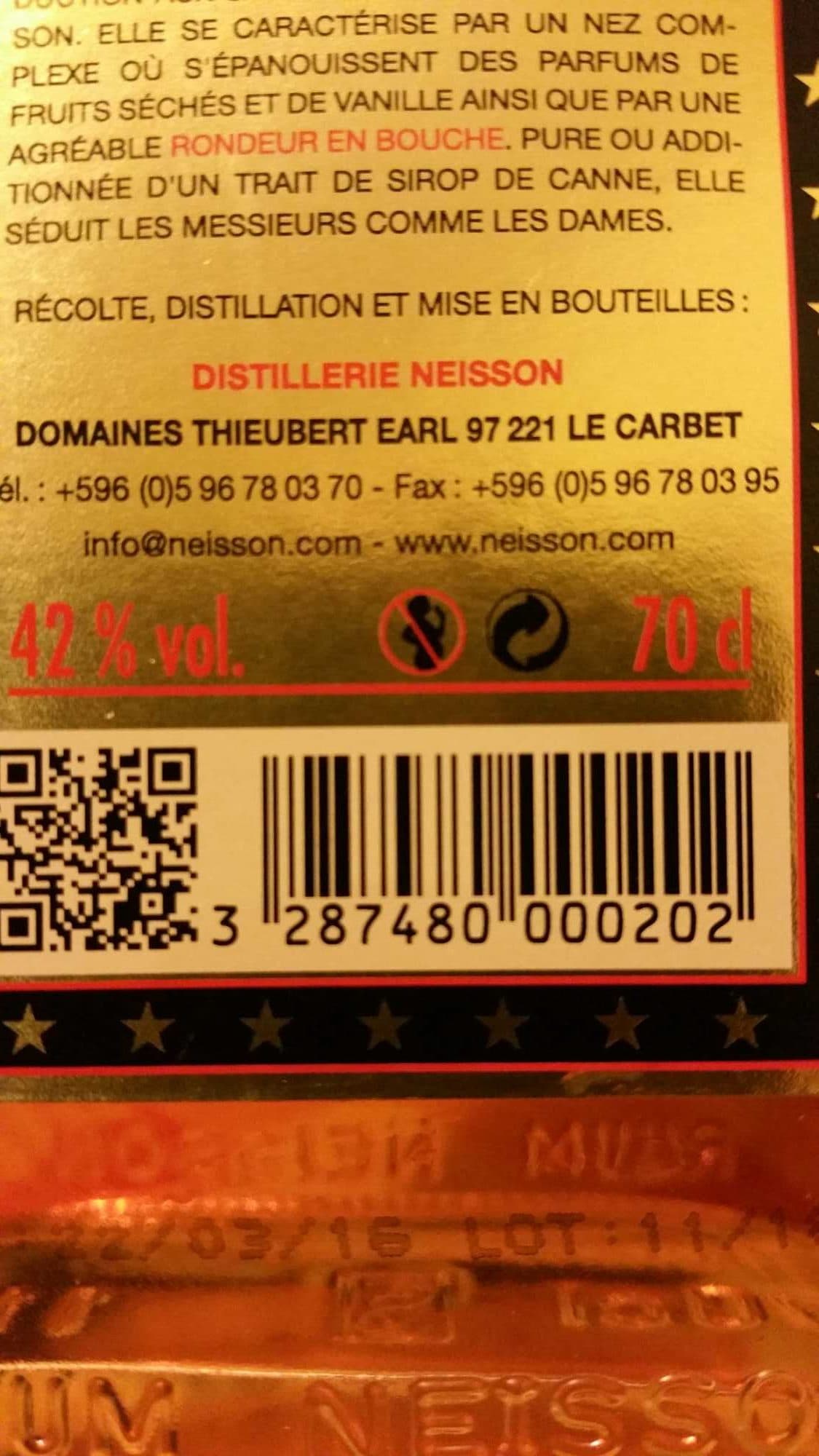 Distillerie Neisson 3287480000202 packshot