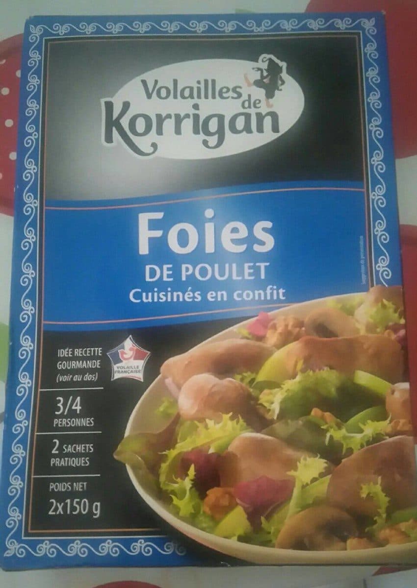 Open Food Facts Foies de poulet packshot